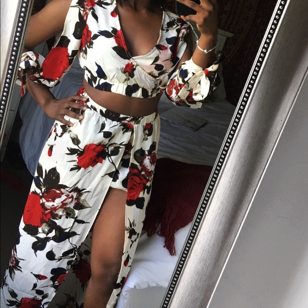 Floral 2 Pc Matching Set
